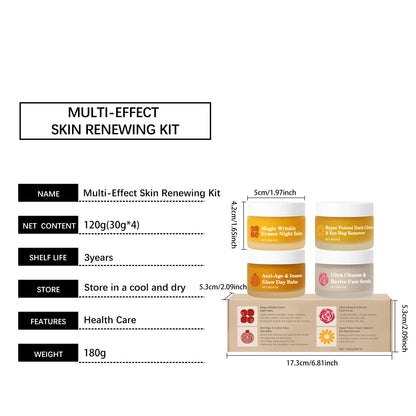 Skincare Set Day Night Cream Eye Cream Face Scrub Moisturizing Revitalizing Firming Radiance Glow Hydrating Routine