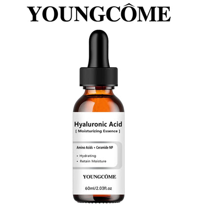 Hydrating Hyaluronic Acid Serum - Moisture Boosting Formula for Skin Repair & Dry Skin Care - 40/60ml - Suitable for All Skin Ty